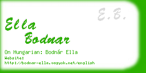 ella bodnar business card